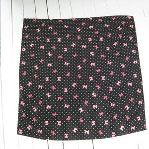 Vintage Pink Bows & Polka Dots Square Scarf - Silk?